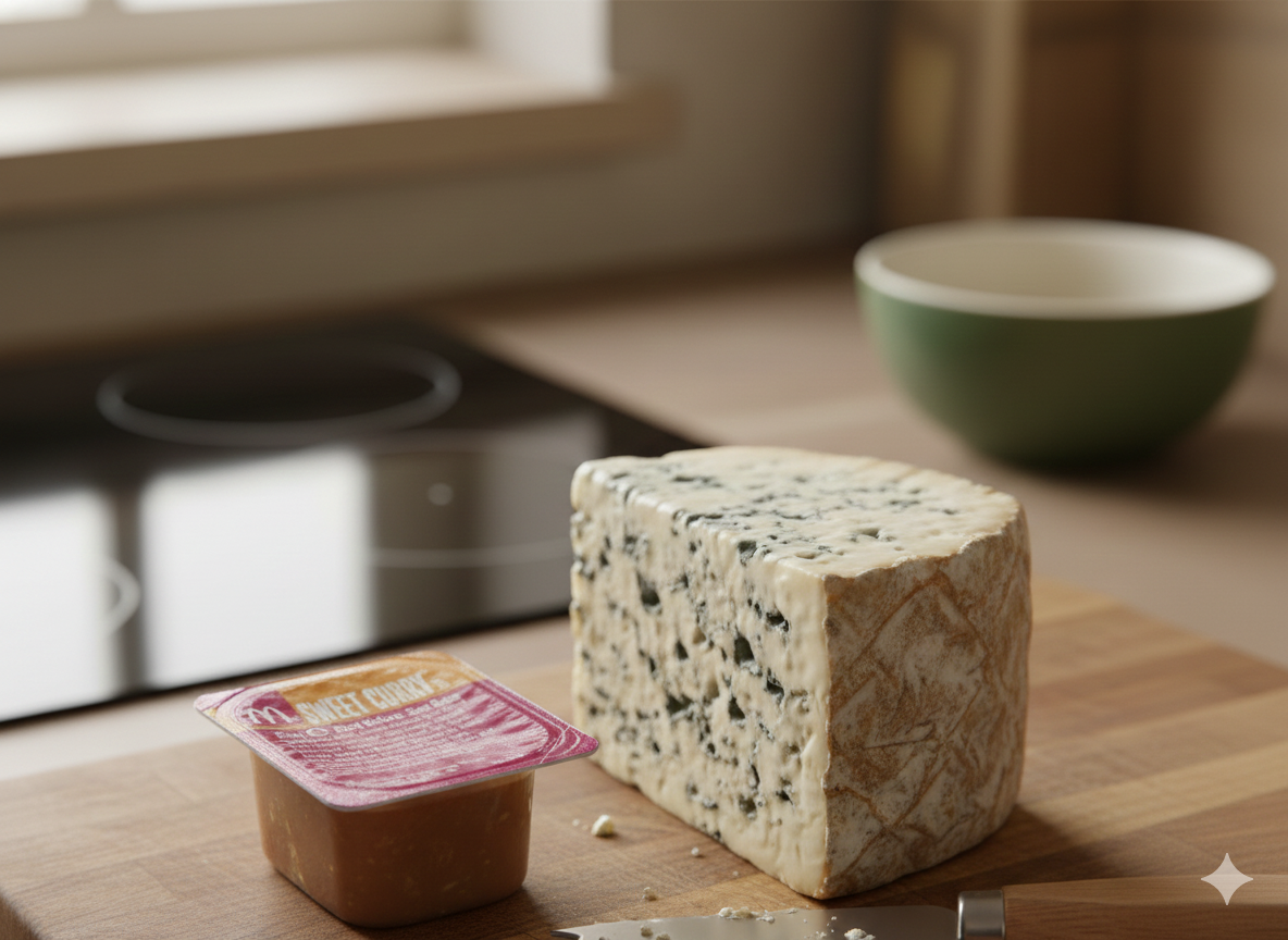Unexpected Cheese Pairings: Blue Cheese and Curry Sauce